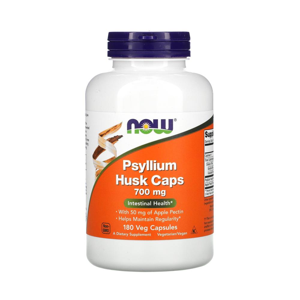 나우푸드 차전자피 실리엄 허스크 식이섬유 <b>Psyllium Husk</b> 700mg 180캡슐