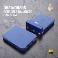 Hidizs USB DACAMP 휴대용 밸런스드 MQA 지원 알루미늄 합금 CNC 쉘 휴대폰 및 Dap용 3 단계 이득 선택 DH80DH80S