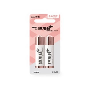 번개표 aaa건전지 알카라인건전지 aaa 배터리 2개입