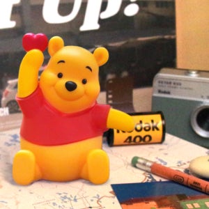 1+1 차량용 방향제 디퓨저 신차 선물 귀여운 디즈니 픽사 캐릭터 푸 프레쉬코튼