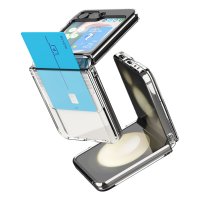 에나 갤럭시 Z플립5 케이스 젤리 카드수납 올인원 투명