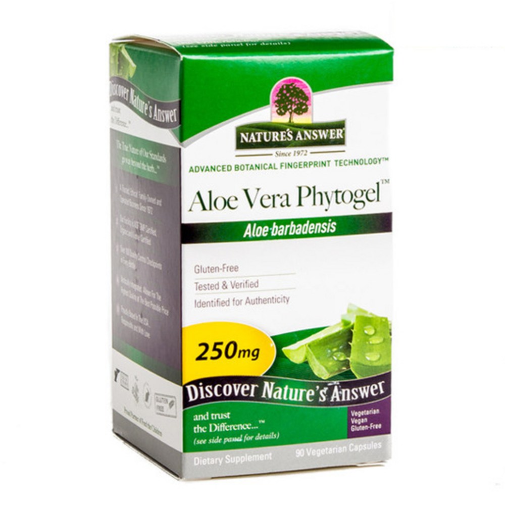 네이쳐스앤서 <b>알로에 베라 파이토젤</b> 피토겔 <b>250mg</b> 90캡슐