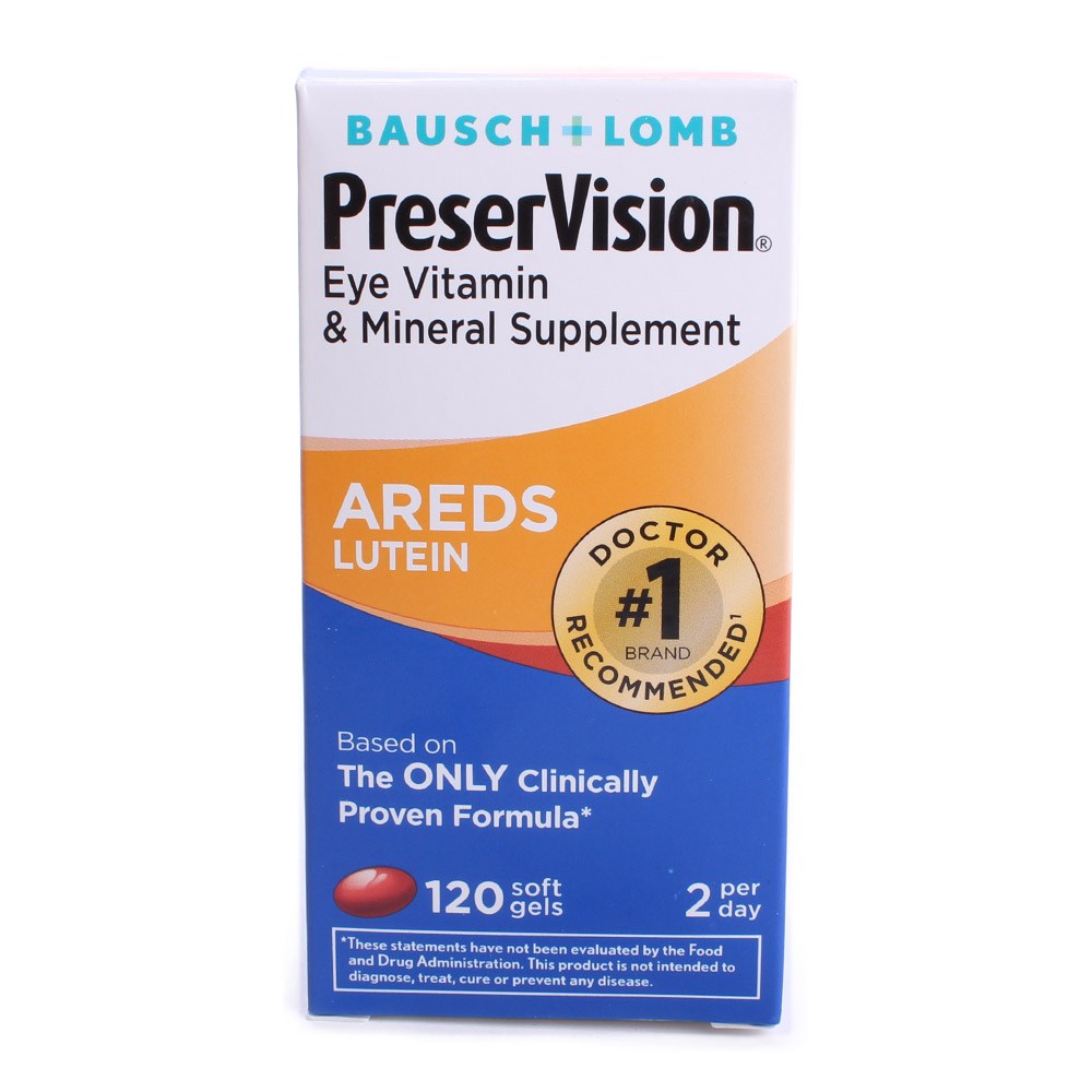 바슈롬 프리저비전 <b>AREDS 루테인</b> 비타민C 120캡슐