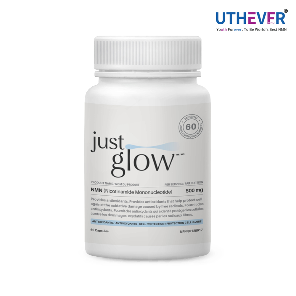 저스트글로우 UTHEVER <b>NMN</b> 500mg 60캡슐 고순도 <b>엔엠엔</b> 30000 NAD+