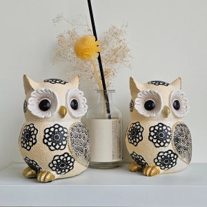 스노우베라 부엉이 장식품 풍수인테리어소품 부엉이인형 이사선물 개업 집들이선물