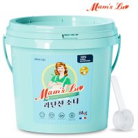 맘스럽 과탄산소다 버킷 8kg+스푼1개 프리미엄 산소계표백제 대용량