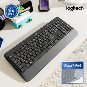 [키스킨증정][N배송] 로지텍코리아 공식 시그니처 K650 무선 키보드 그래파이트, 팬터그래프(Pantograph)