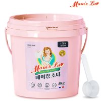 맘스럽 베이킹소다 버킷 8kg+스푼1개 프리미엄 다목적 세정제 대용량 천연세제