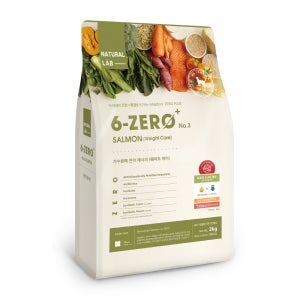 6제로 플러스 03 2kg 고양이 다이어트 사료 연어 가수분해 체중조절
