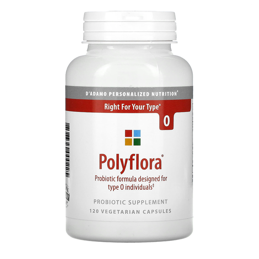 <b>D</b>’<b>adamo</b> Polyflora 프로바이오틱 포뮬라 혈액형 O형용 베지 캡슐 120정