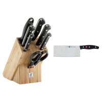 Zwilling 헹켈 칼 블럭 블록 8개 대나무 스테인리스 스틸 플라스틱 Lyr8