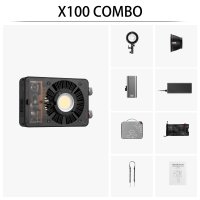 지윤 X100 100W 비디오 라이트 촬영 조명 ZHIYUN X100 COMBO