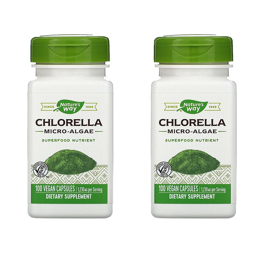 Natures Way 네이쳐스웨이 <b>클로렐라 마이크로</b> <b>알개</b> 조류 410 Mg 100정 2개