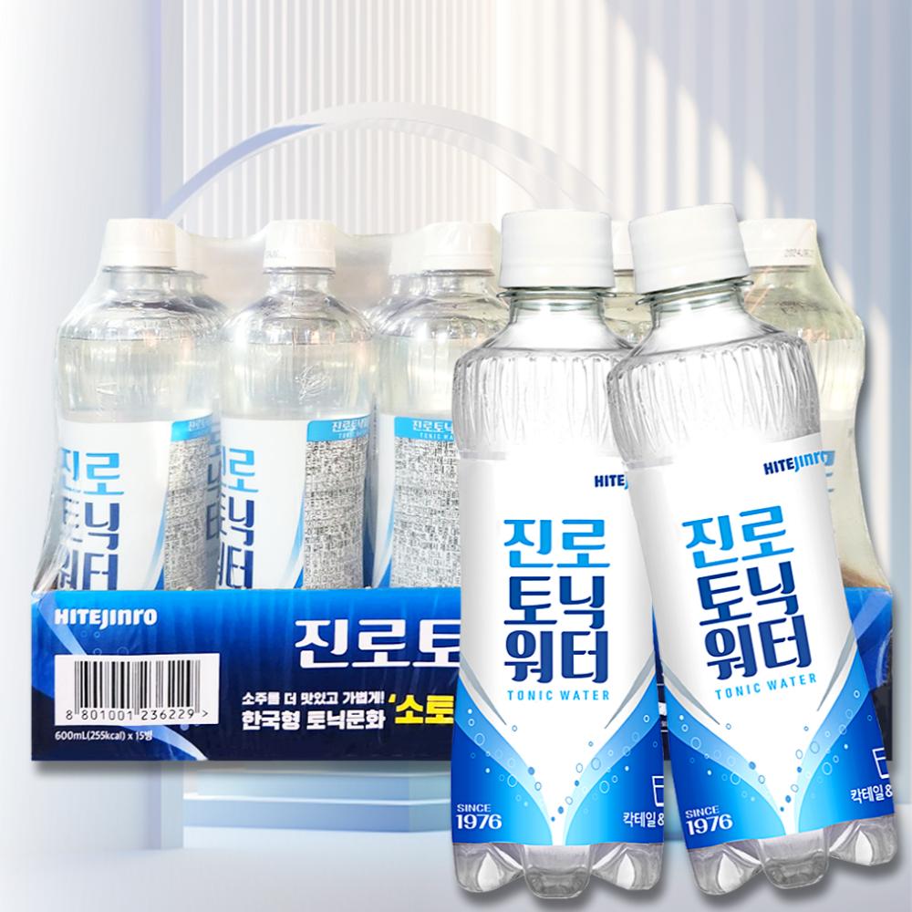 Jinro Tonic Water 600ml, 15 pcs (Costco)