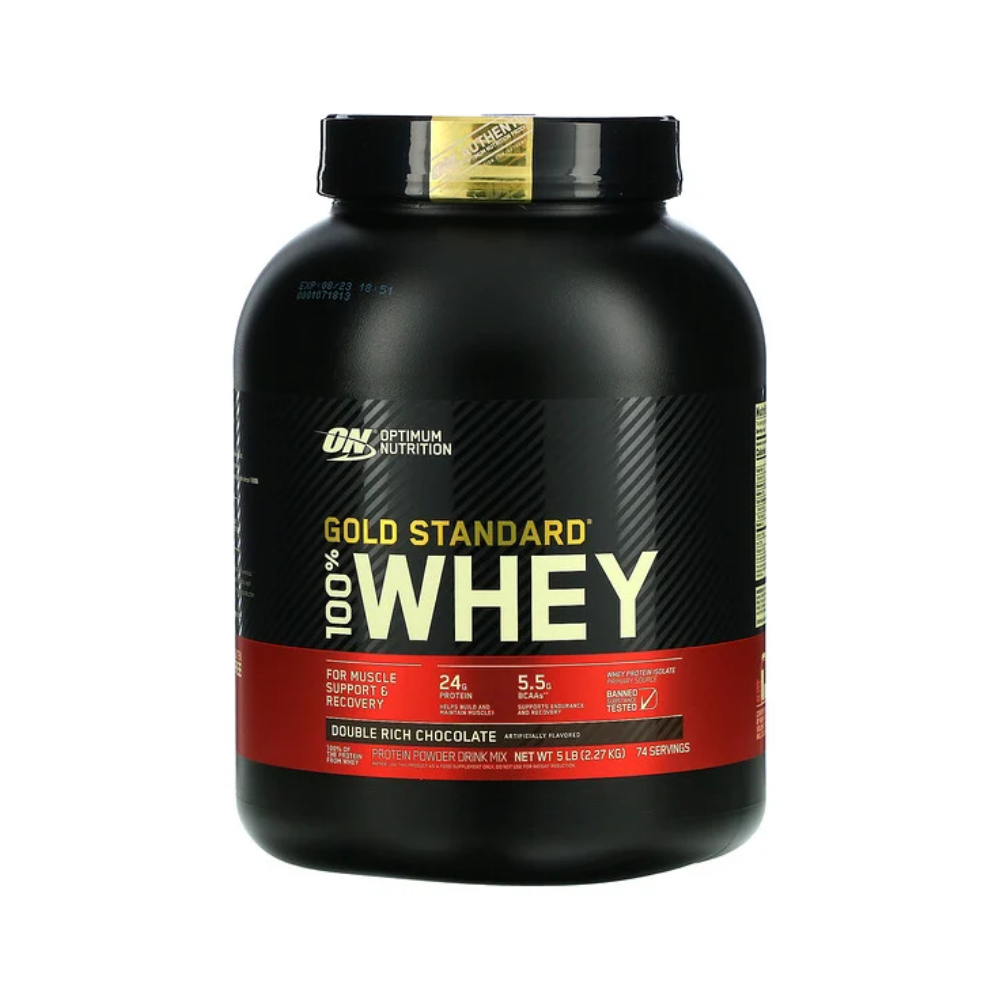 <b>옵티멈뉴트리션</b> 골드 스탠다드 분리유청 단백질 더블리치 초콜릿맛 2.27kg wpi