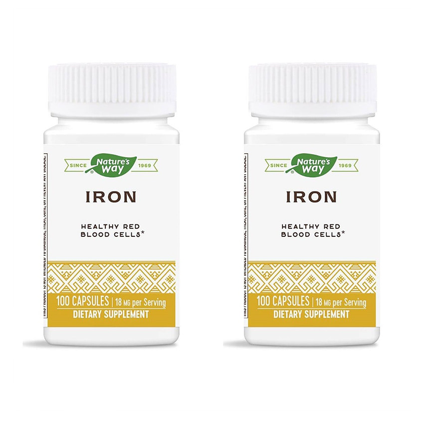 <b>Natures Way</b> <b>네이쳐스웨이</b> 아이론 <b>철</b> 18 Mg 100정 2개