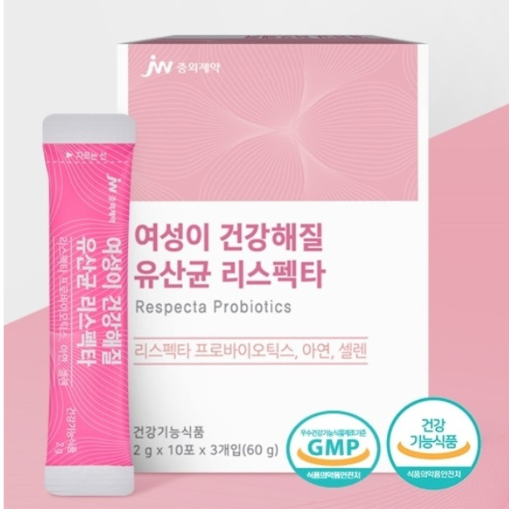 <b>중외제약</b> 여성 <b>질</b> 유산균리스펙타 2gx30포