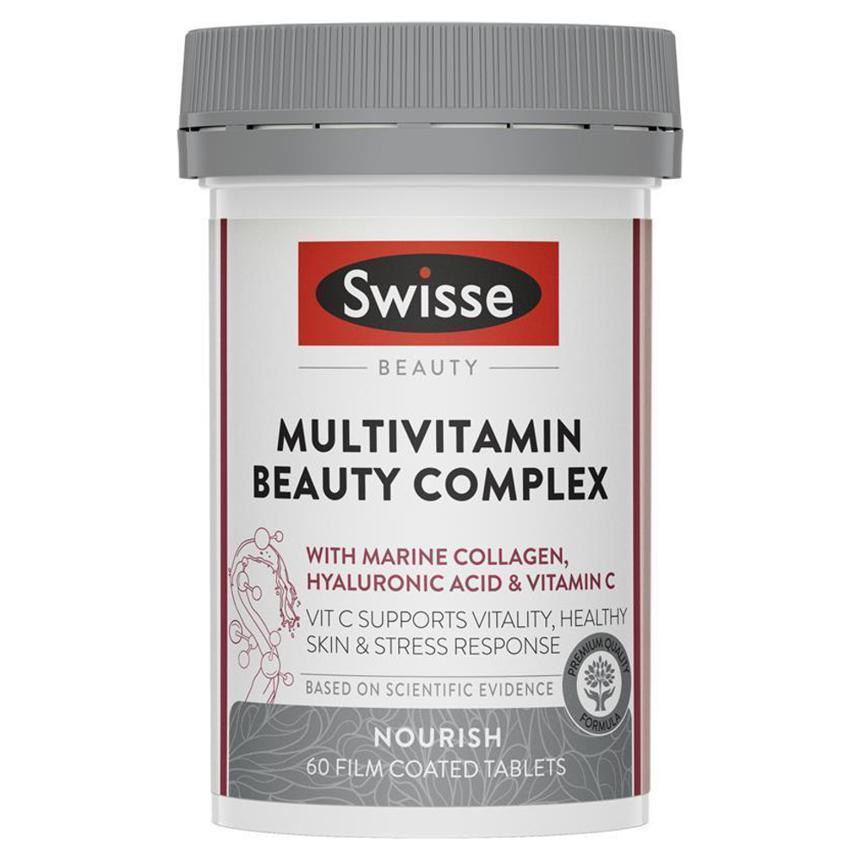 Swisse <b>스위스</b> 멀티 <b>비타민</b> 뷰티 컴플렉스 60 태블릿 K8