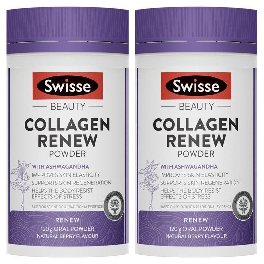 Swisse 스위스 <b>콜라겐</b> <b>리뉴</b> 120G 파우더 K9 2개
