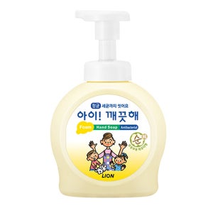 아이깨끗해 버블 핸드워시 거품형 손세정제 순향 490ml 용기