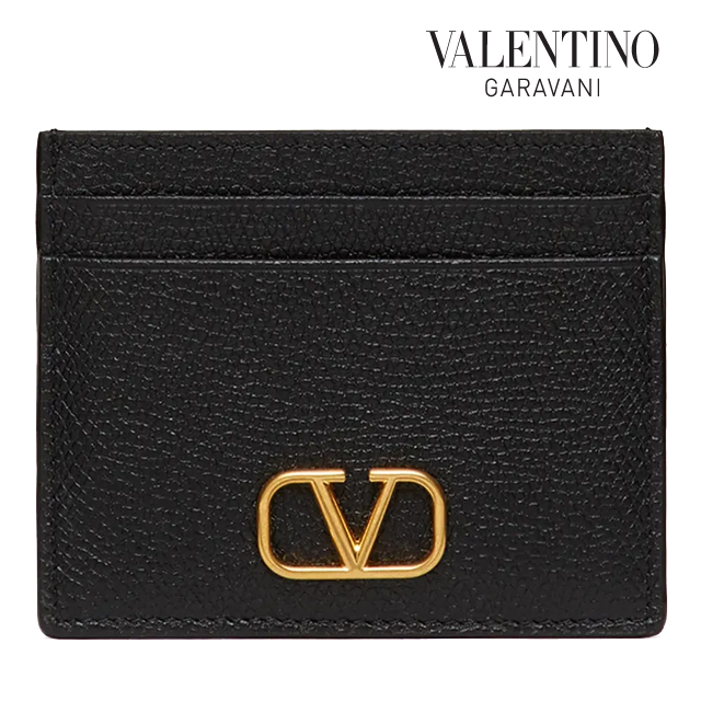 발렌티노 V 로고 카드 지갑