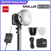 ZHIYUN MOLUS 스튜디오 야외 촬영용 COB LED 비디오 라이트 블루투스 제어 사진 조명 G200 200W