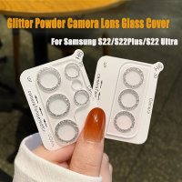 삼성 갤럭시 화면 보호기 렌즈 커버,반짝이 유리,삼성 S22 울트라 S23 플러스 카메라
