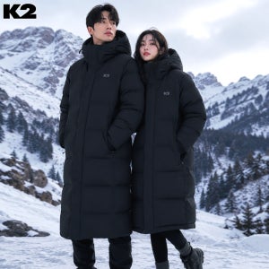 K2 역시즌패딩 벤치다운 남성 여성 커플 롱패딩