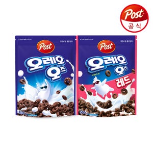 [포스트] 오레오오즈 500g + 오레오오즈레드 500g 초코 시리얼