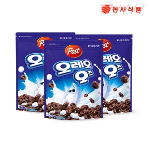 포스트 오레오오즈 500g 3개 초코 시리얼