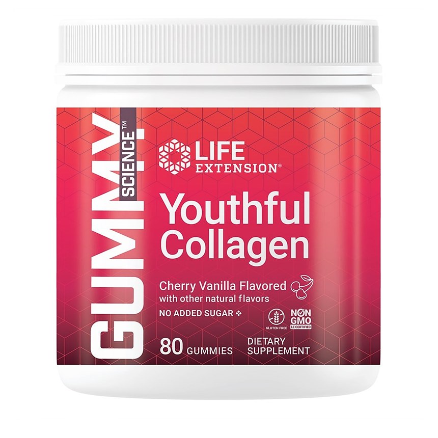 Life Extension 라이프익스텐션 구미 사이언스 <b>유스풀 콜라겐</b> 체리 80정