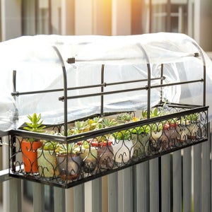 베란다 화분 걸이대 하우스 온실 걸이 선반 철제 정리대 난간 거치대 60cm