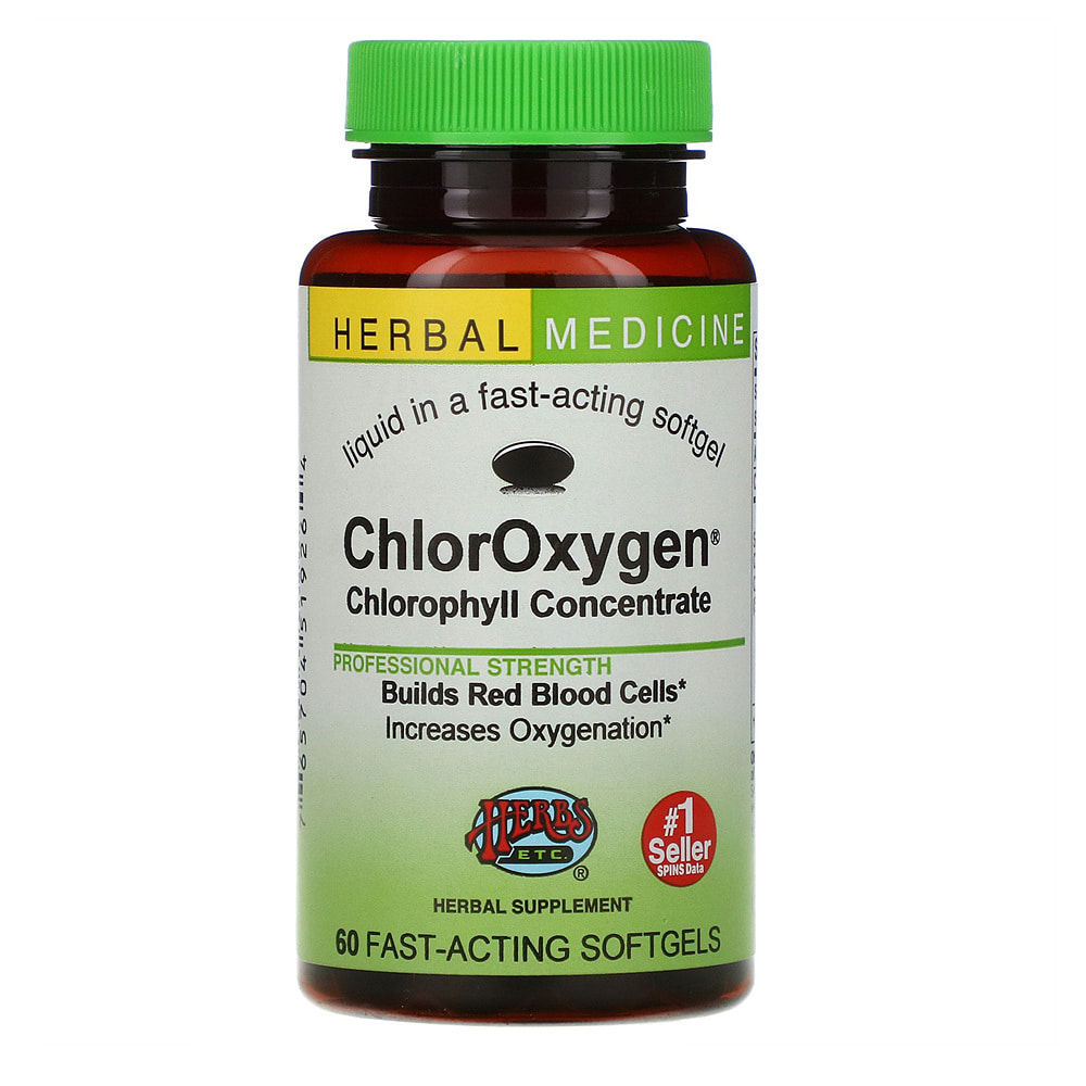 Herbs Etc <b>Chloroxygen</b> 클로로필 콘센트레이트 E2 U7 60정