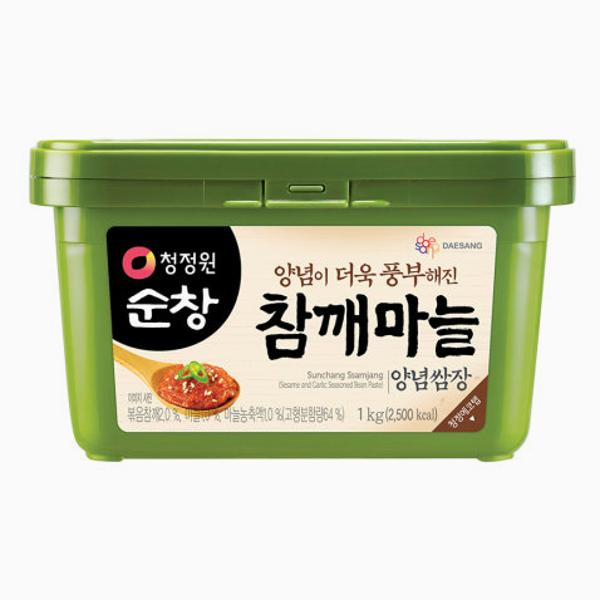 청정원 참깨마늘쌈장 고기 쌈 샐러드 여행용 쌈장 1kg