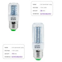 자외선 살균기 UV 살균 램프 B22 E26 E14 LED 옥수수 전구 소독 살균기 오존 프리 조명 가정용 깨끗한 공기 박테리아
