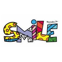 [아르스문디Arsmundi]로메로 브리토 Romero Britto, Art panel/wall object, Smile, reproduction on aluminium