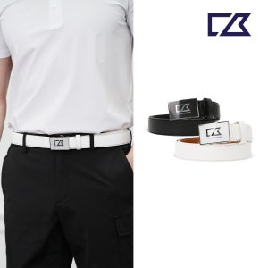 커터앤벅 남성 골프허리띠 남자 골프 벨트 사각 로고 자동벨트 남성골프벨트 허리조임끈