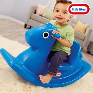 리틀타익스 흔들말 블루 아기말타기 유아 호스라이딩 말장난감 목마 승마놀이기구