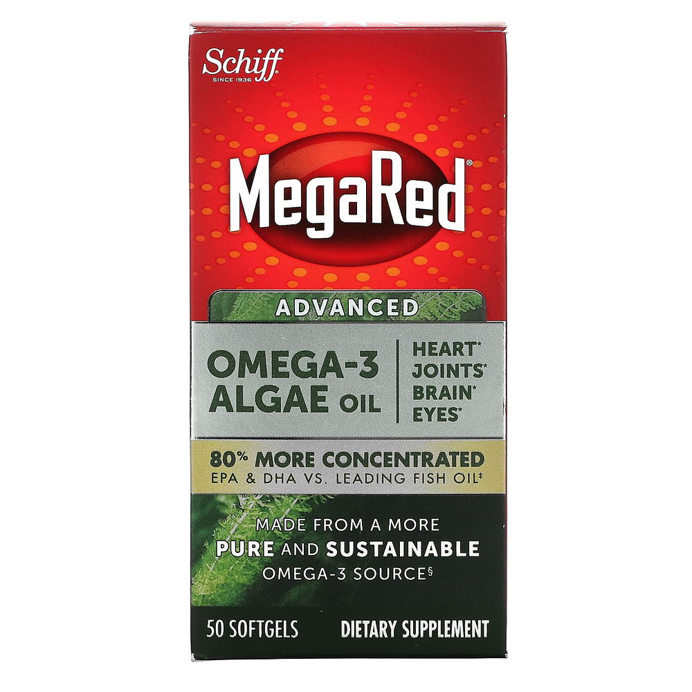 <b>쉬프</b> MegaRed 어드밴스드 <b>오메가3</b> 해조류 오일 소프트젤 50정