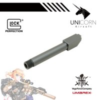 [UNICORN] VFC 글록17GEN5 용 논 리코일 아웃바렐 7075T6 / FIXED TACTICAL OUTER BARREL [14mm 역나사 일체형]