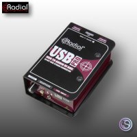 RADIAL USB Pro 액티브 DI-BOX 레디알 스테레오 USB 랩탑 다이렉트 박스