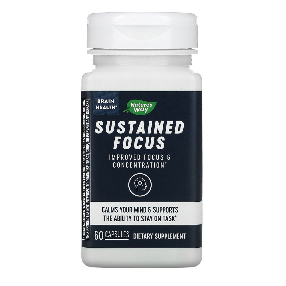 <b>네이쳐스웨이</b> Brain <b>Health</b> 서스테인드 포커스 캡슐 60정