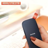 SanDisk SSD 외장 하드 휴대용 미니멀 디자인 스토리지