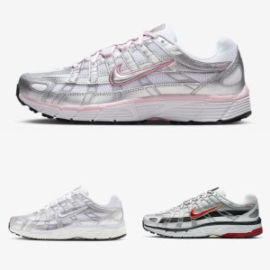 [국내 매장판] 나이키 P6000 실버 레드 메탈릭 화이트 블루 틴트 세일 우먼스 BV1021-101 106 108