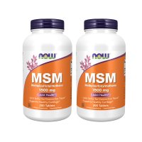 나우푸드 MSM 식이유황 1500 mg, 200 타블렛 2통 고약사