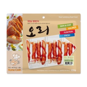 홈쿡 안심 오리 껌말이 400g 강아지 오리고기 말이껌
