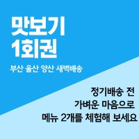 풀먹는호랑이 맛보기 가볍게 1회권 샐러드 반반세트 도시락세트 한식세트 새벽배송 부산 울산 양산