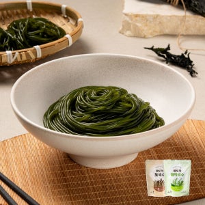 바로쏙 바로먹는 해조 면 국수 10팩 - 미역면 톳면