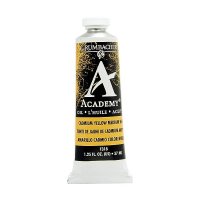 Grumbacher Academy 오일 페인트 37ml/1.25oz 카드뮴 옐로우 미디엄 색조