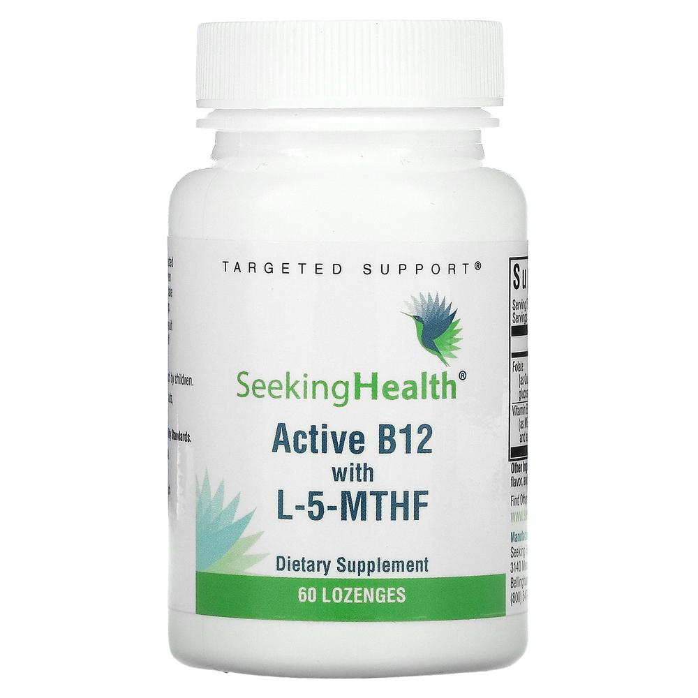 시킹 헬스 <b>액티브 B12</b> L <b>5</b> <b>MTHF</b> 60정 Seeking Health Active <b>B12</b> L <b>5</b> <b>MTHF</b>
